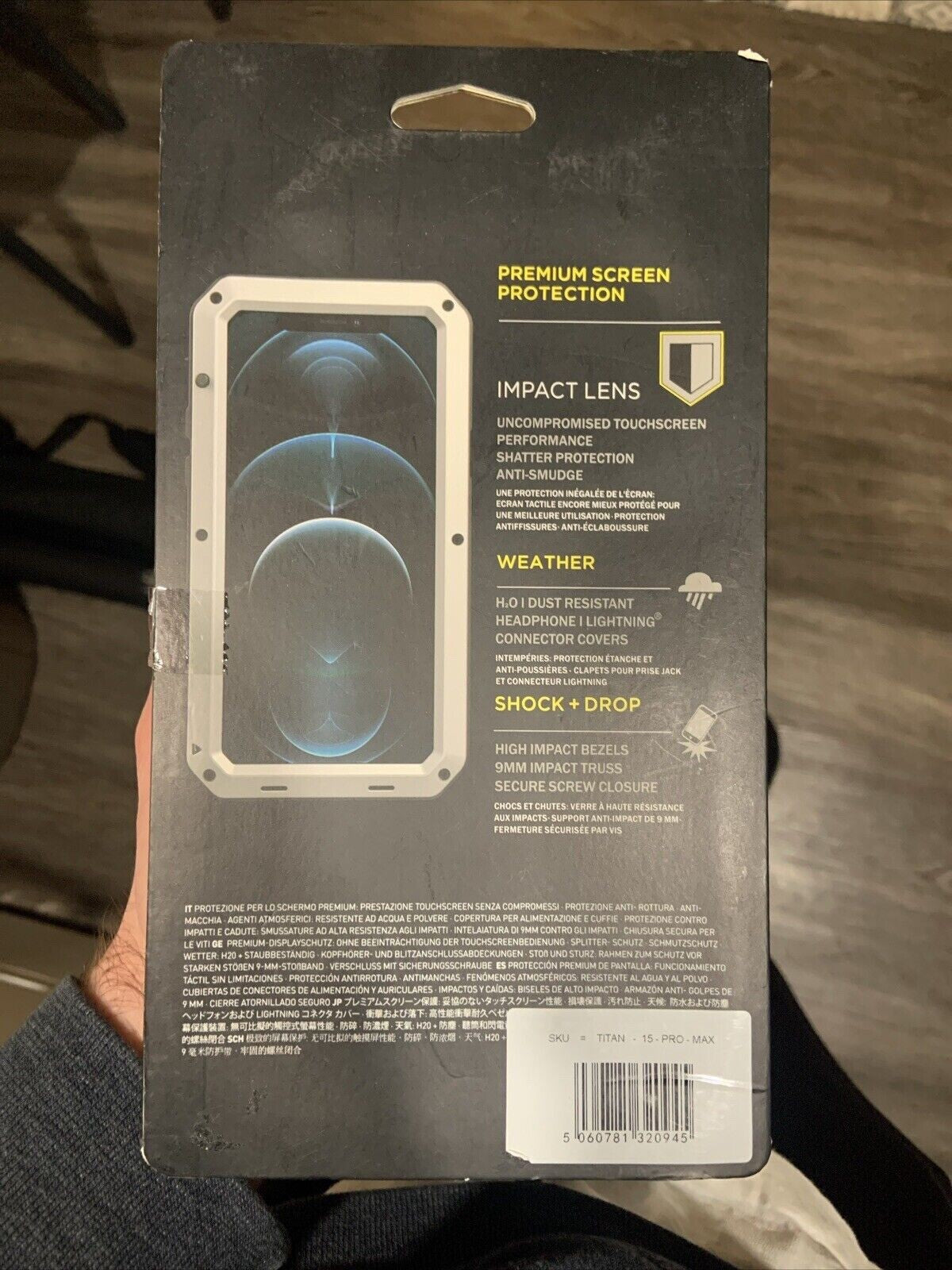 For iPhone 15 Pro Max Shockproof Phone Case Bumper Aluminum Metal Heavy Cover