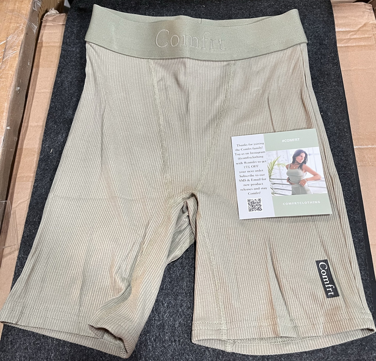 Comfrt Rib Contour Boxer Size:XS Color: Pine