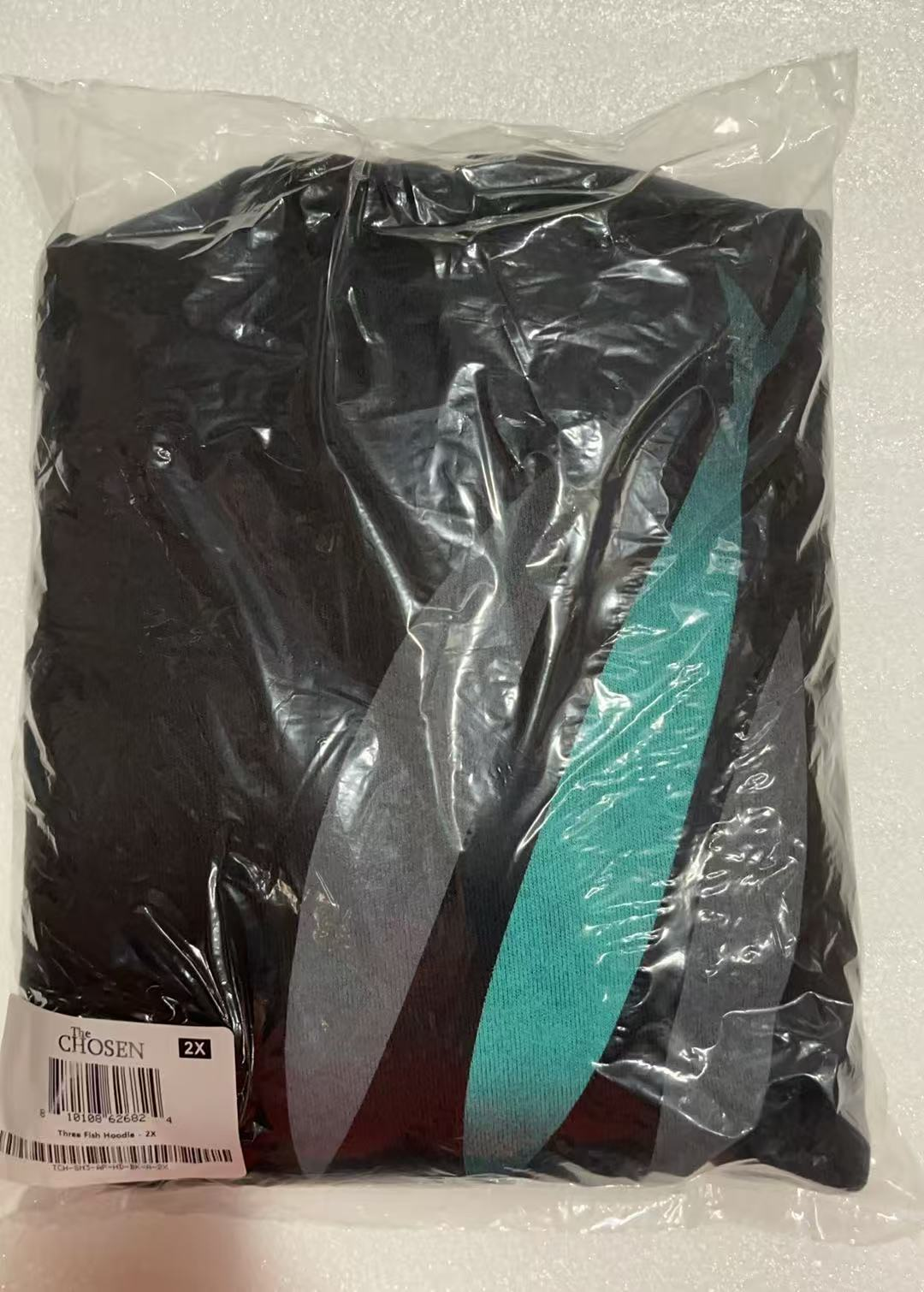Three Fish Hoodie BLACK 2L