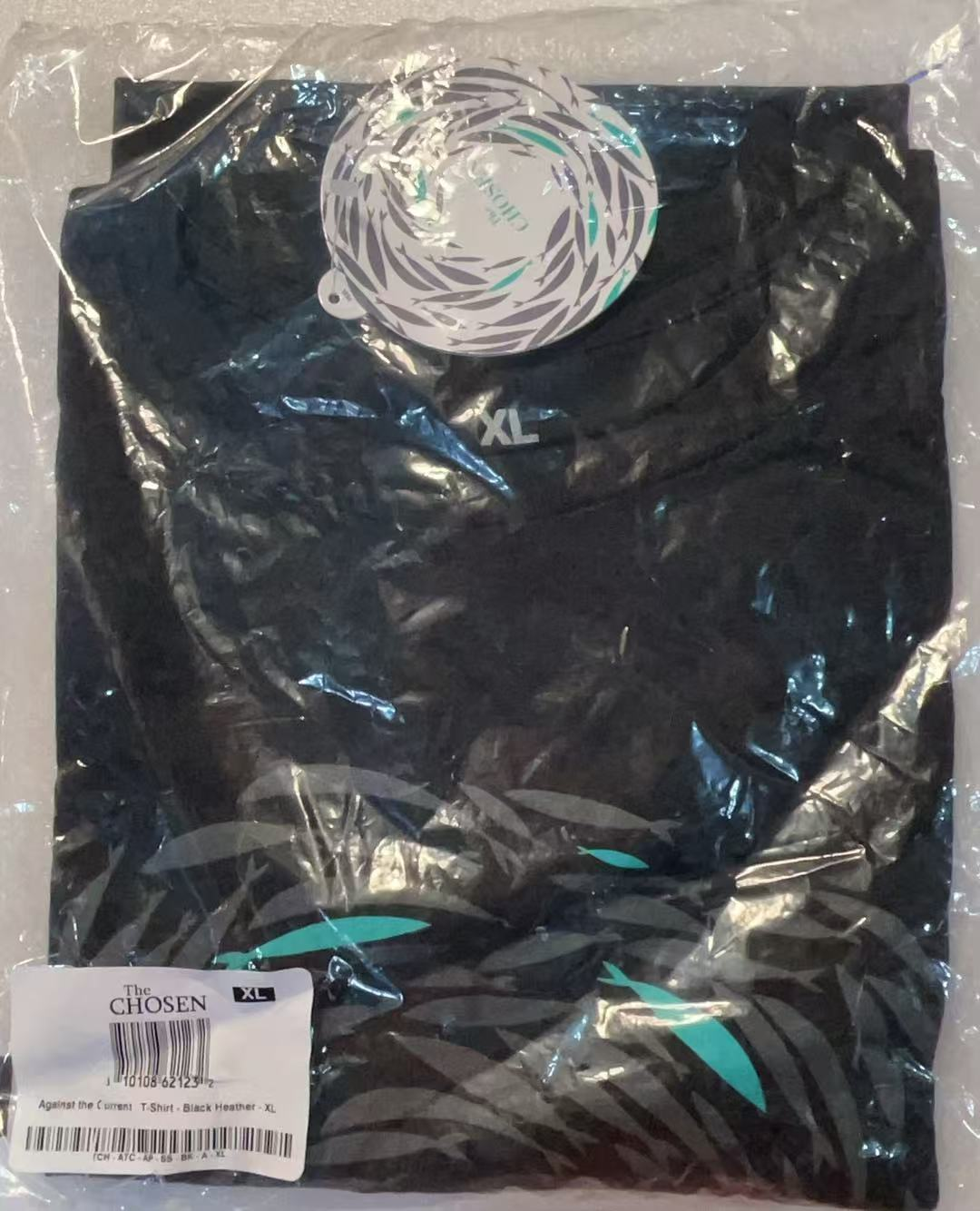 The Chosen SNmall Short sleeve black XL, Fish Against the Current Tee T-shirt