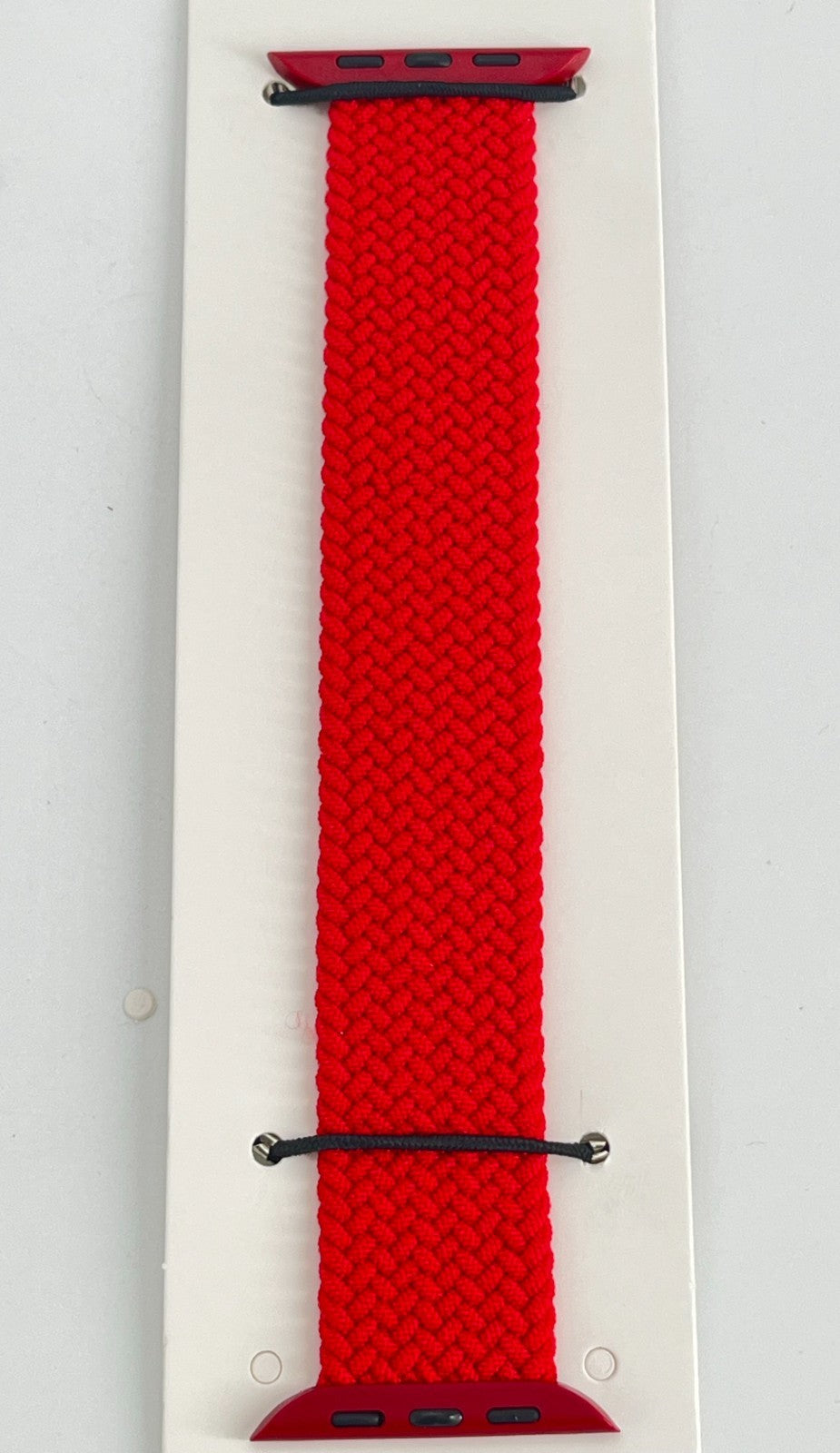 5 -Pack XS Solid Red Loop Watch Bands 0.8 x 5.6 Inch Fits 42mm/44mm/45mm