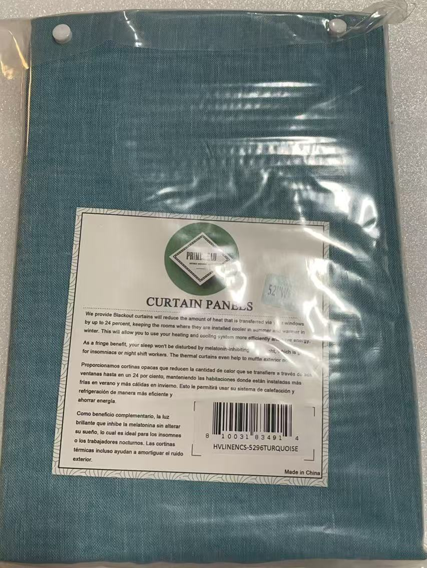 Primebeau Blackout Curatin Panels 52" W x 96" L