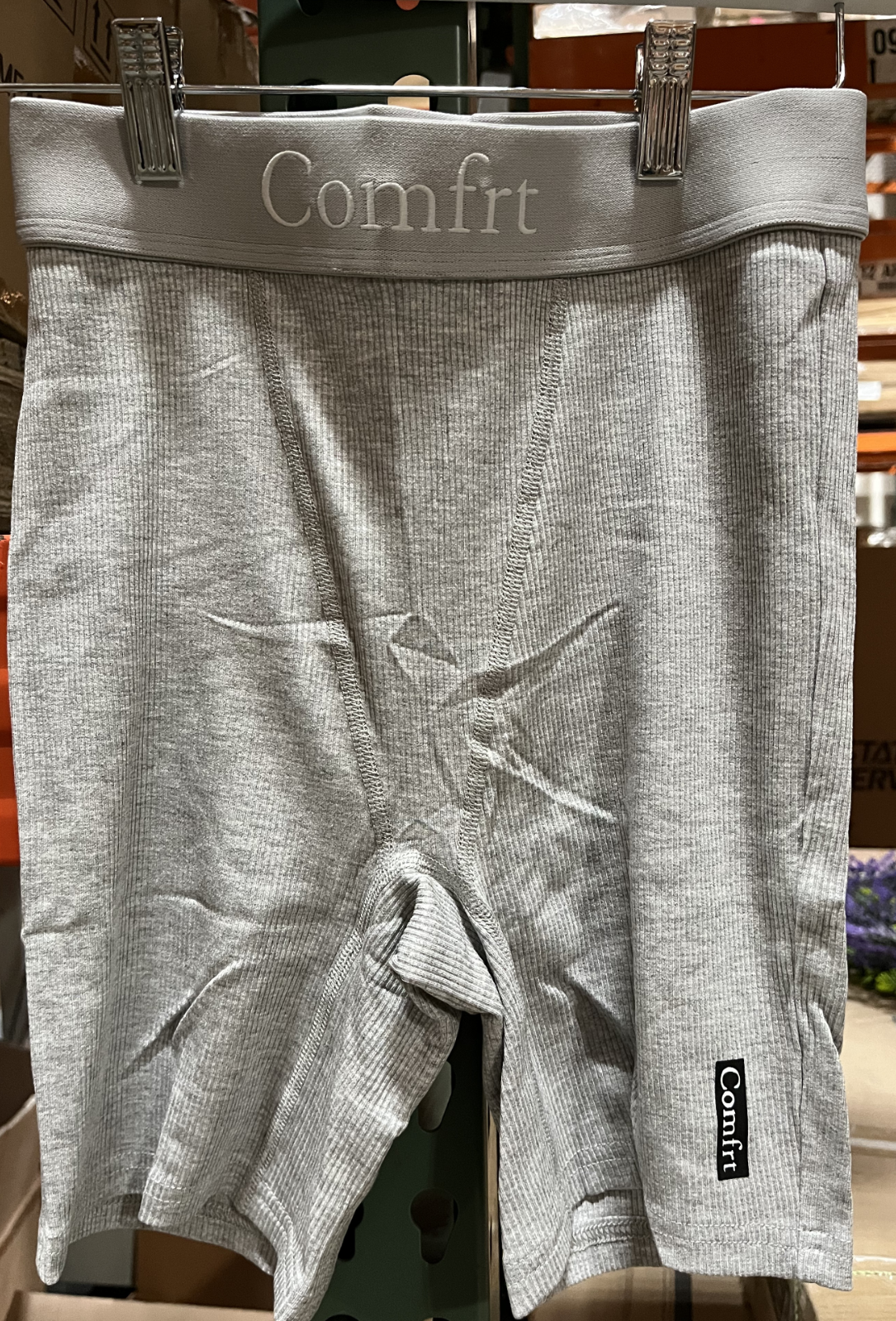 Ribbed Boxer Size : S Colors : Slate