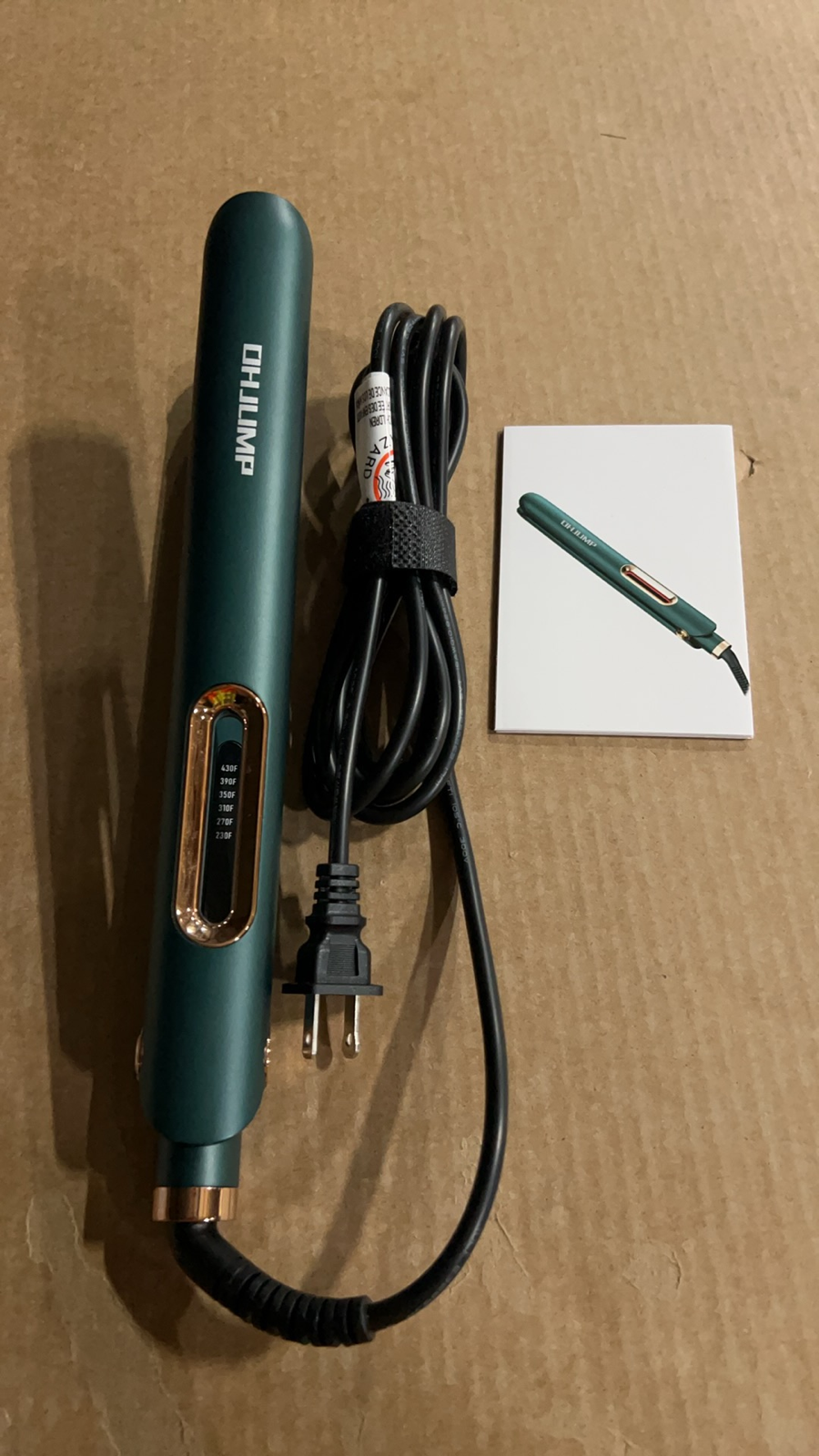 OHJUMP T6 Curling Iron and Hair Straightener Ionic Ceramic Flat Iron
