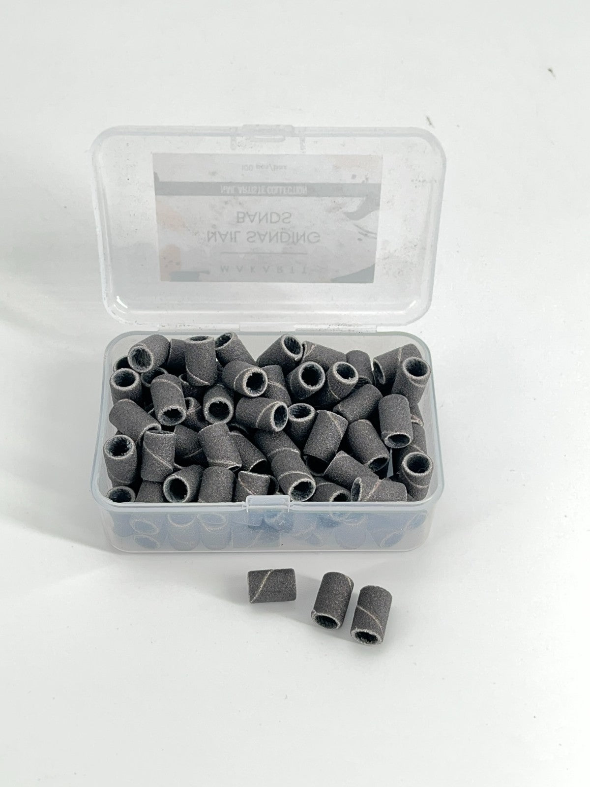 100 Pcs/set Black Nail Drill Sanding Bands #240 Manicure Tool