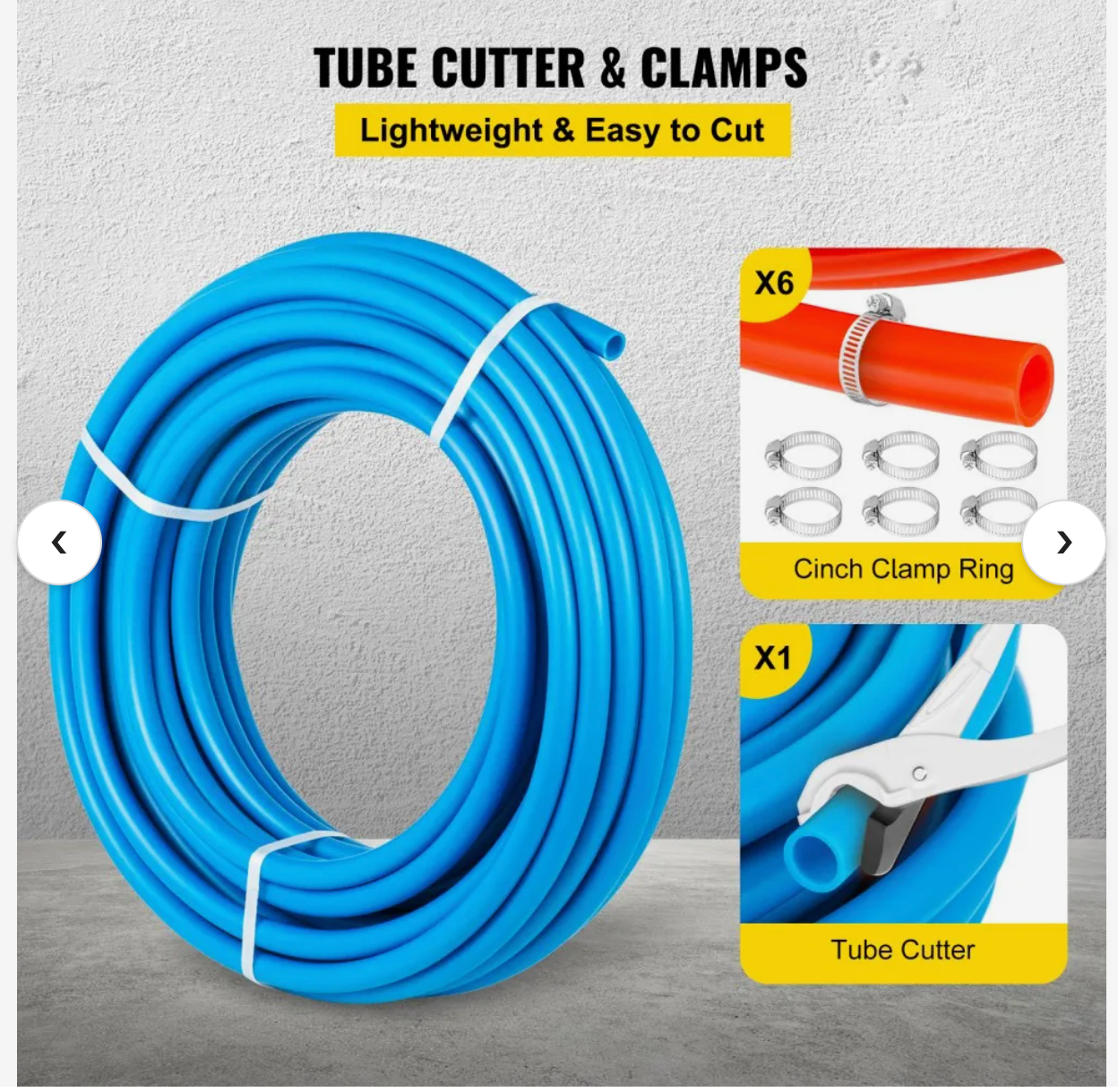 2 Rolls of 1/2 Inch X 300 Feet Tube Coil