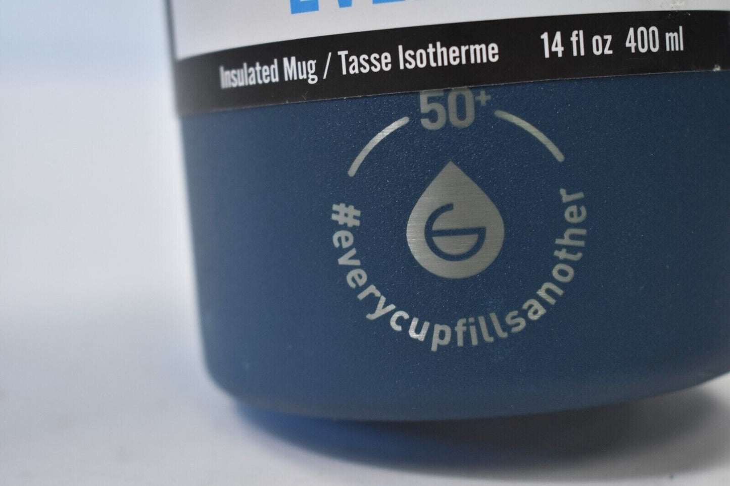 Grosche Everest Double Wall Insulated Travel Mug Navy Blue 14 oz 400mL.