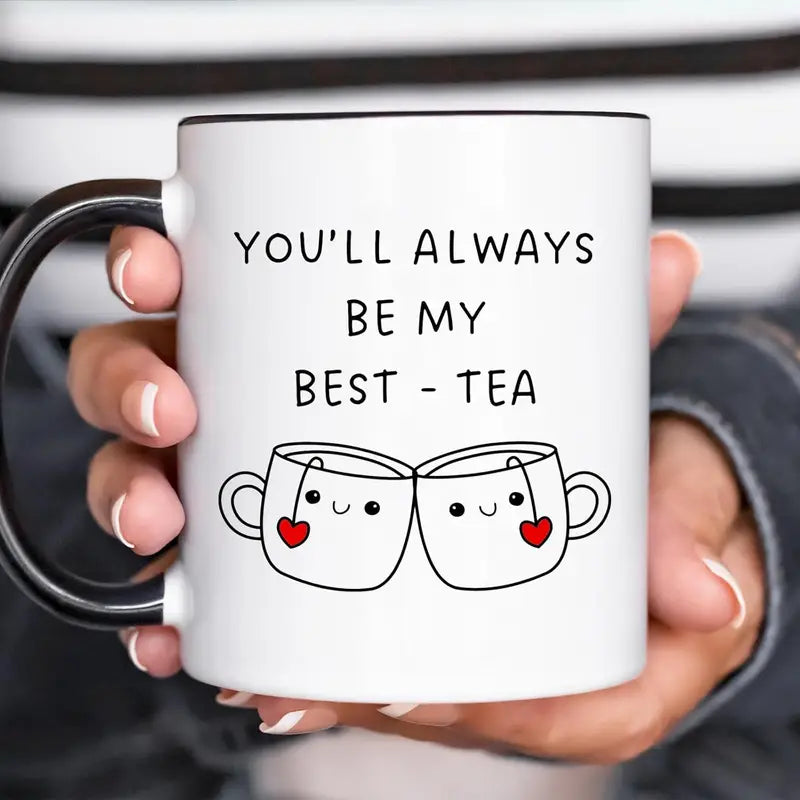 Custom BFF Tea Mug – Best Friend Birthday Gift, Long Distance Message Cup