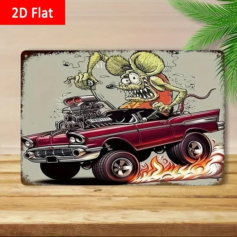 Custom Vintage Metal Tin Sign Collection_White Aluminum 20×30cm