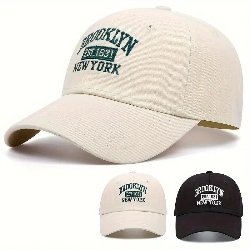 Custom Embroidered “Brooklyn 1631” Retro Baseball Cap – Lightweight Unisex Streetwear Hat