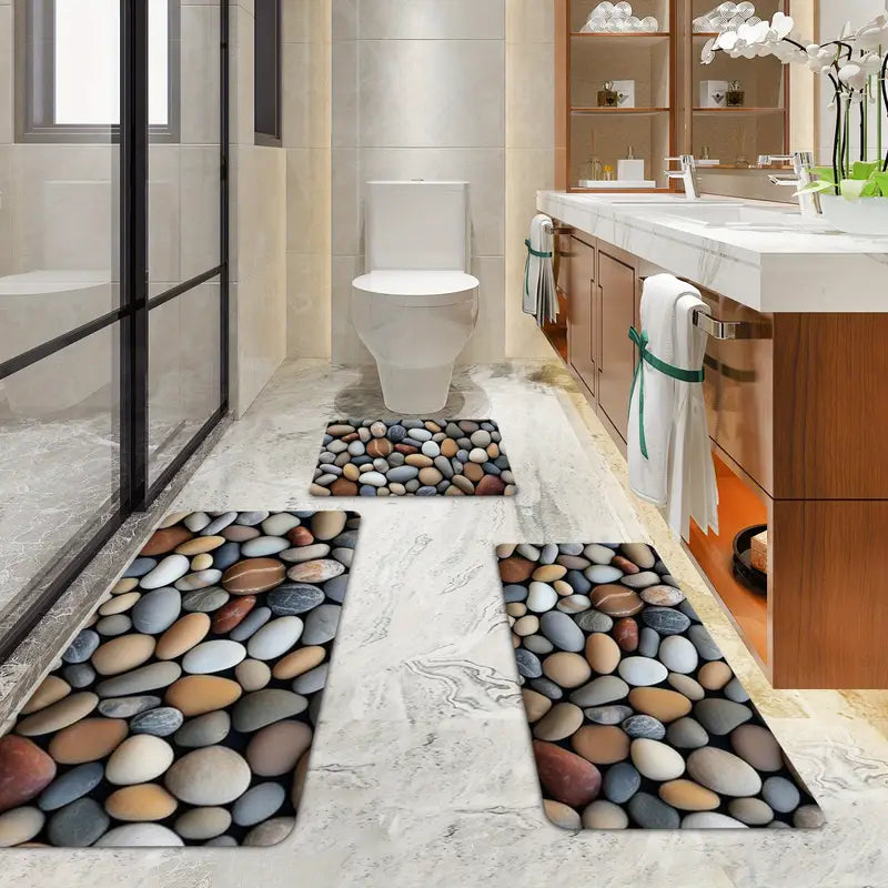 Multi-Style Home Floor Mat Collection – Flannel & Diatomaceous Earth 40*60+45*120+ 50*80