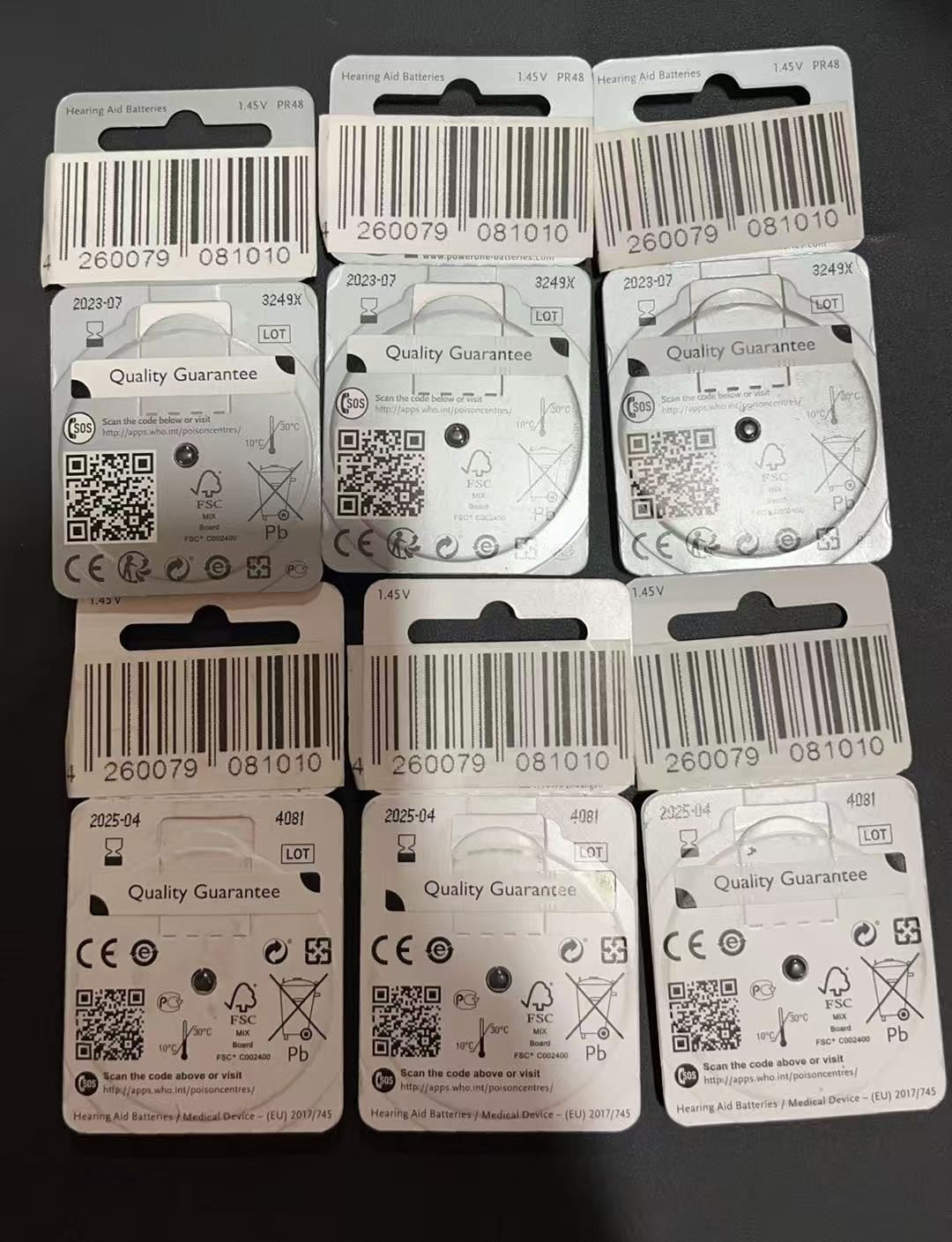 Power One Type P13 Hearing Aid Batteries - 6 Packs