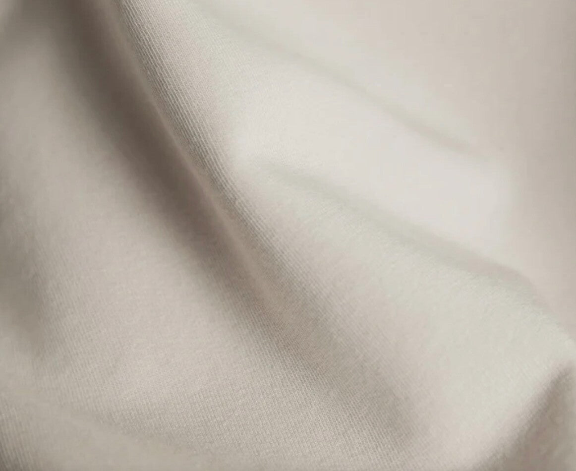 Fleece T-Shirt Dress COLOR— Bone Size L