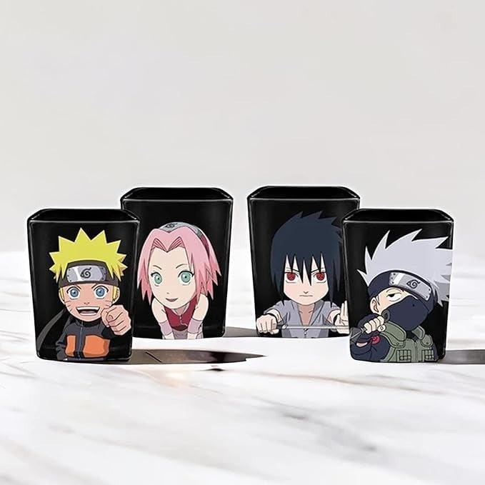 Naruto Shippuden Shonen Jump Shot Glass Set of 4