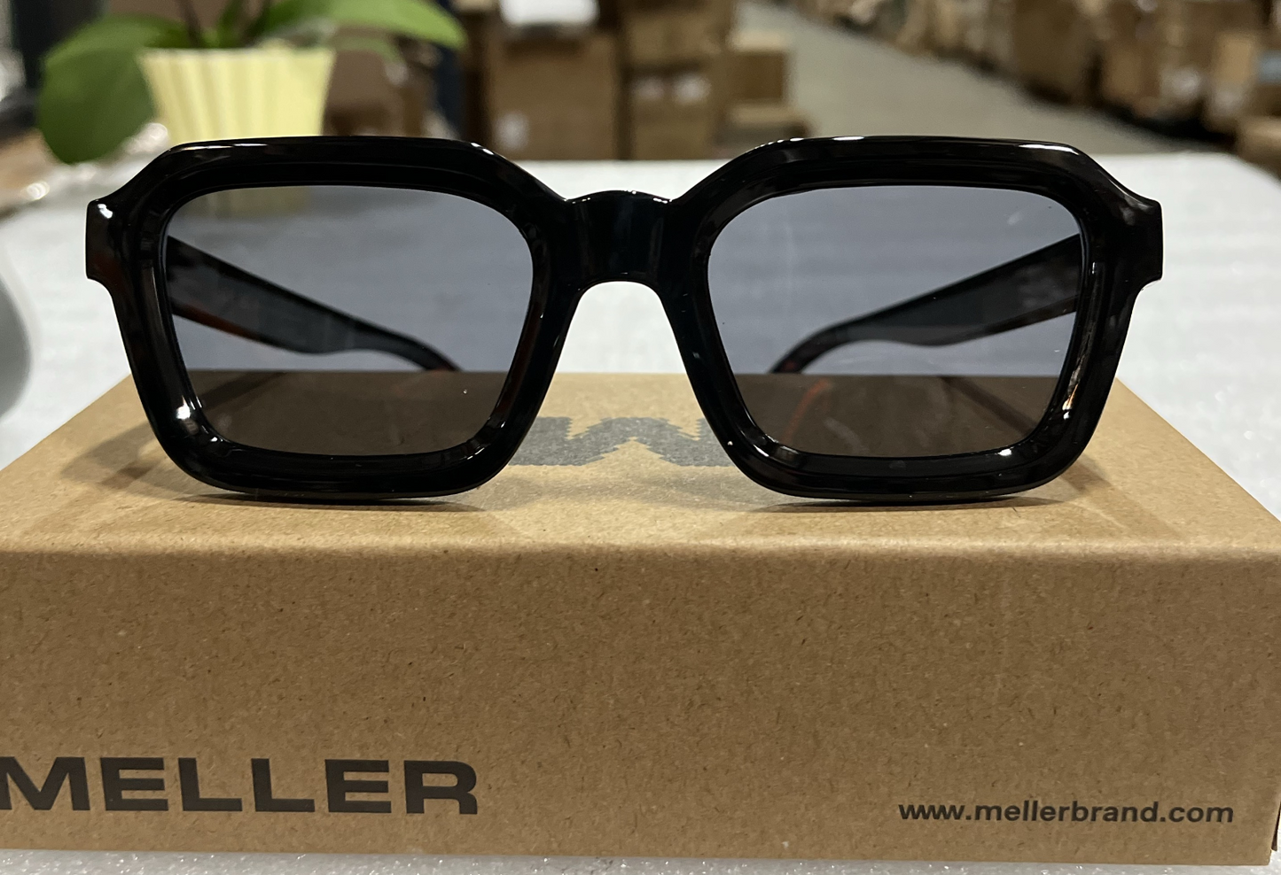 Women’s Black Square Sunglasses – Glass Polarized Lenses – New – Free Shipping