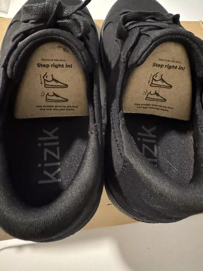 Kizik Irvine Unisex Women’s    M6/ W7.5 Black  Canvas Shoes Sneakers Hands Free