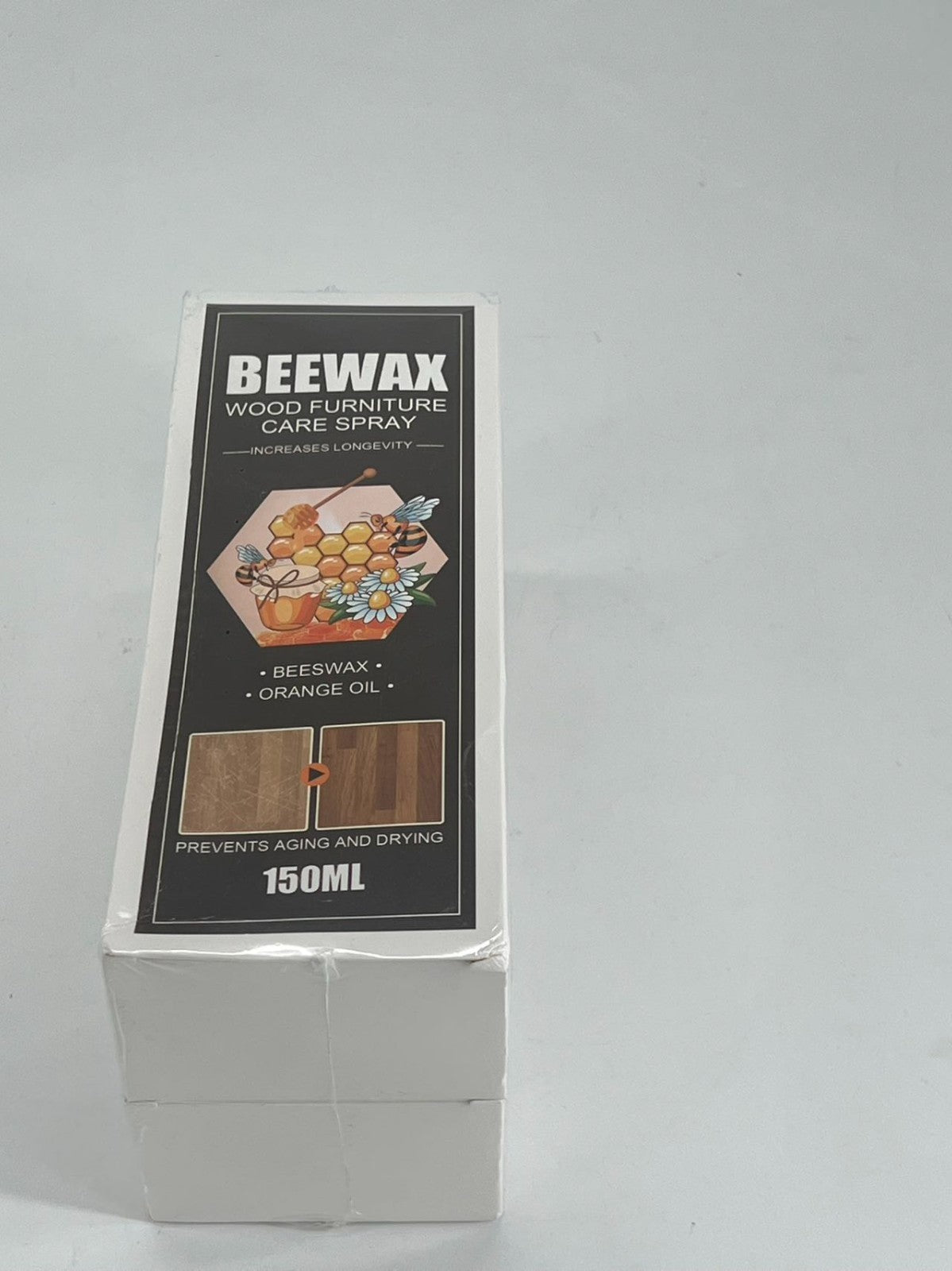 Pack Of 2: Wood Furniture Care Spray Beeswax Orange Oil Wood Polishing 150ml