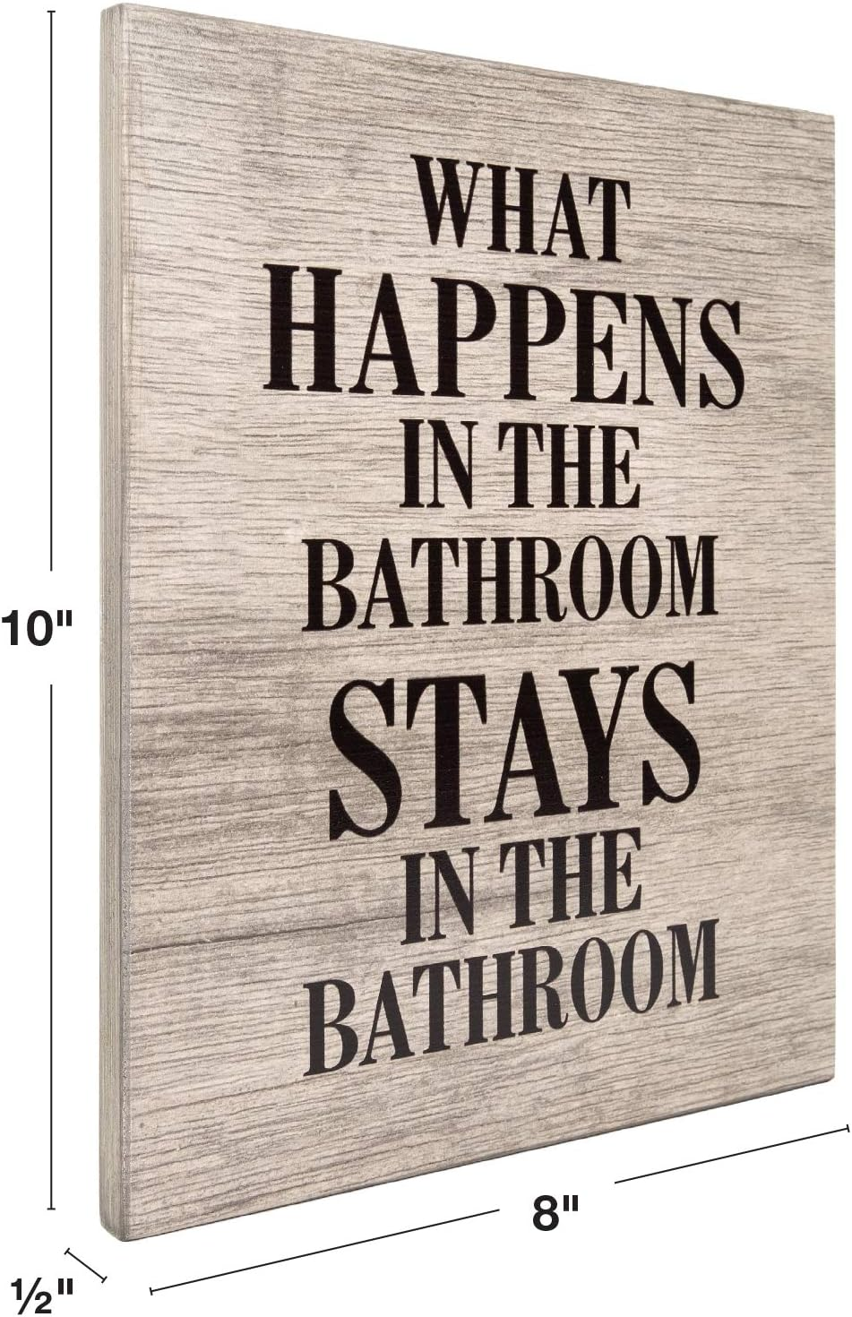 Toilet Rules Wall Art Decor Wood Toilet Rules Sign Funny Bathroom Sign