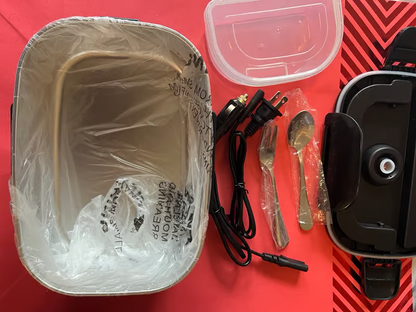 Nifogo Electric Lunch Box 1.5L Steel Container 80 W