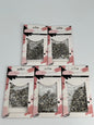 Nail Art Rhinestones, Silver Flatback Gems Mixed Sizes,  5- Packs