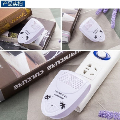 White Ultrasonic Pest Repeller –  Insect & Rodent Repellent