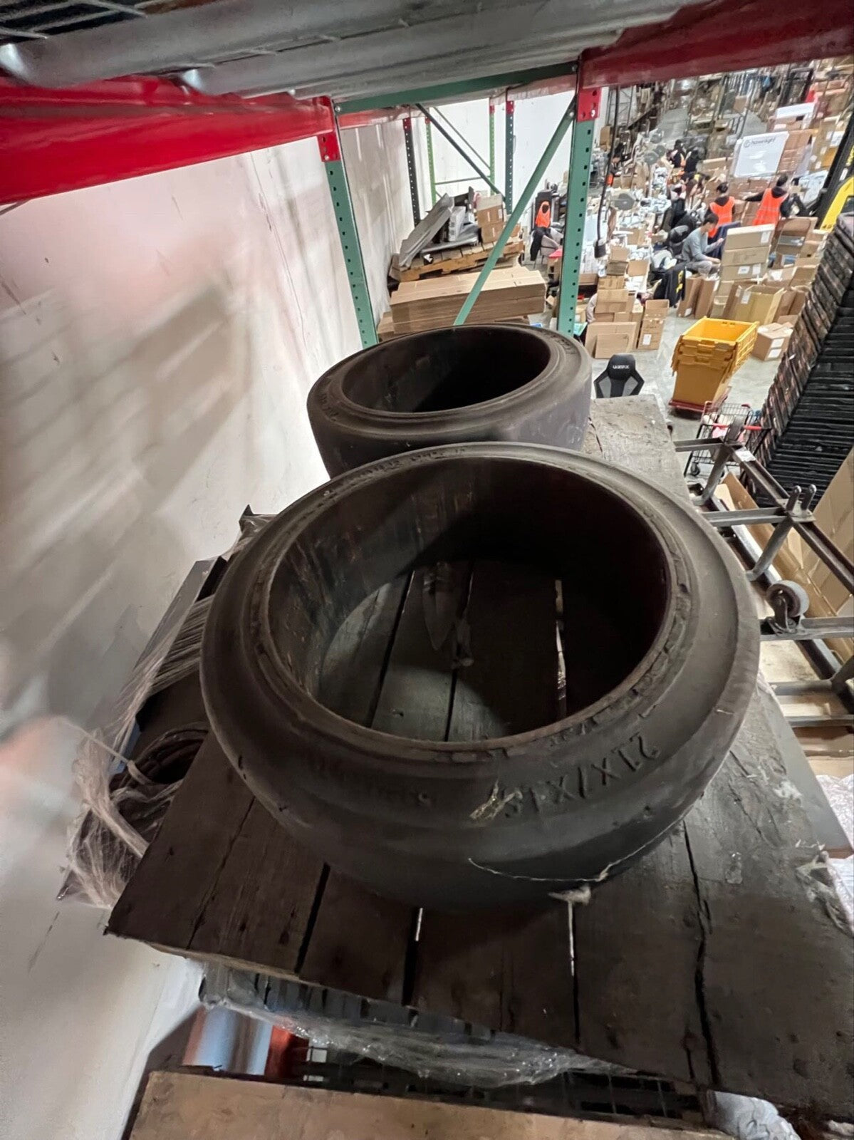 forklift cushion smooth tire 150 each, 2 available.