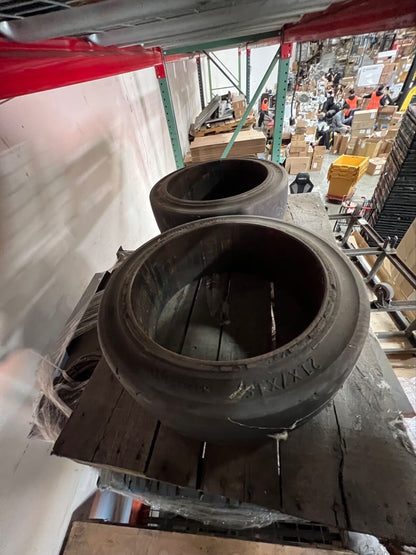 forklift cushion smooth tire 150 each, 2 available.