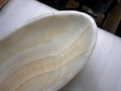 Beautiful Home Decor NaturalStone Canoes Onyx Handcrafte 27 * 7.8 * 4inch