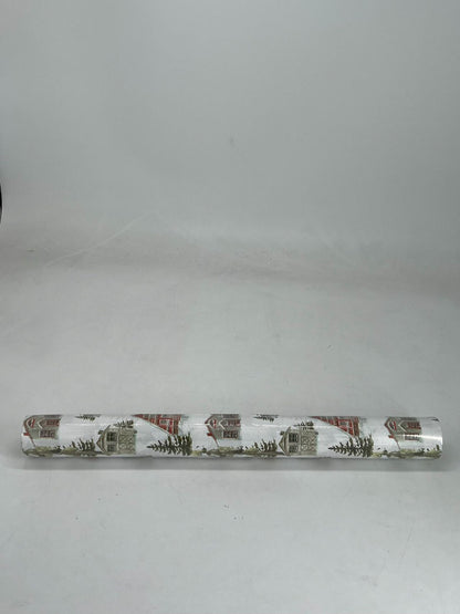 White Christmas gift wrapping paper