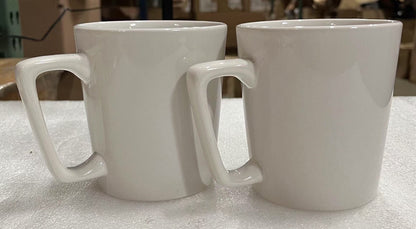 2pcs Starbucks  Coffee Mug Tea Cup with a Gold Tone Snowflake or Star
