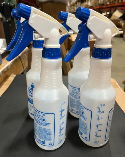 (4 Pack) Great Value All Purpose Plastic Spray Bottle （11.8 fl oz)-Blue