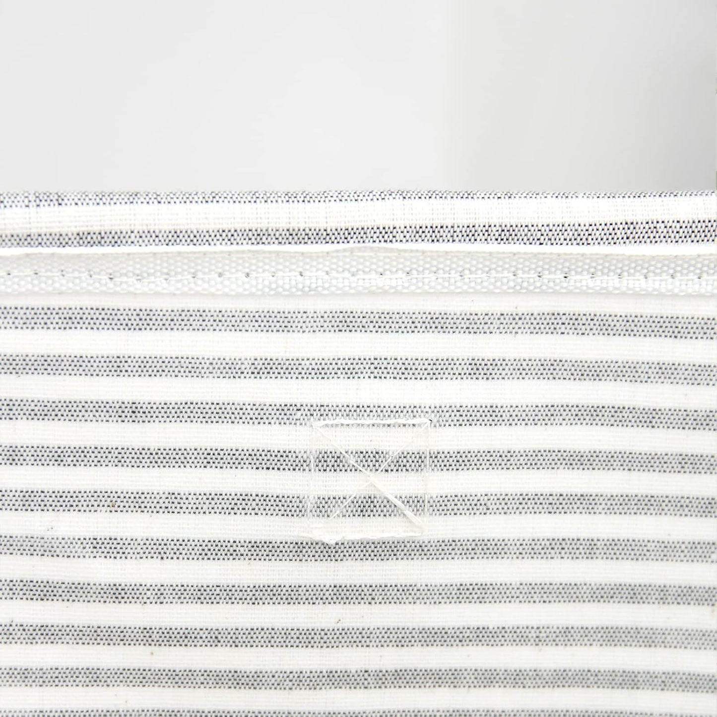 Foldable Waterproof Laundry Hamper Basket with Handles – Grey Stripe