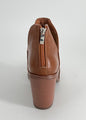 Women’s Pointed Toe Western Ankle Boots Brown Size 11 with Chain