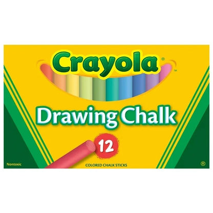 Colored Drawing Chalk, 12 Colors Per Pack, 6 Packs