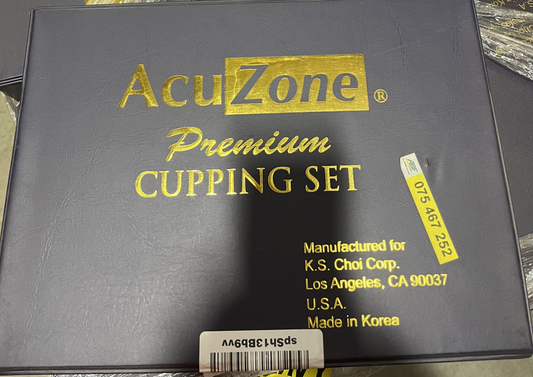 AcuZone Premium Cupping Set, 17-Cups, Pump, no Extension Tube Made In Korea EUC