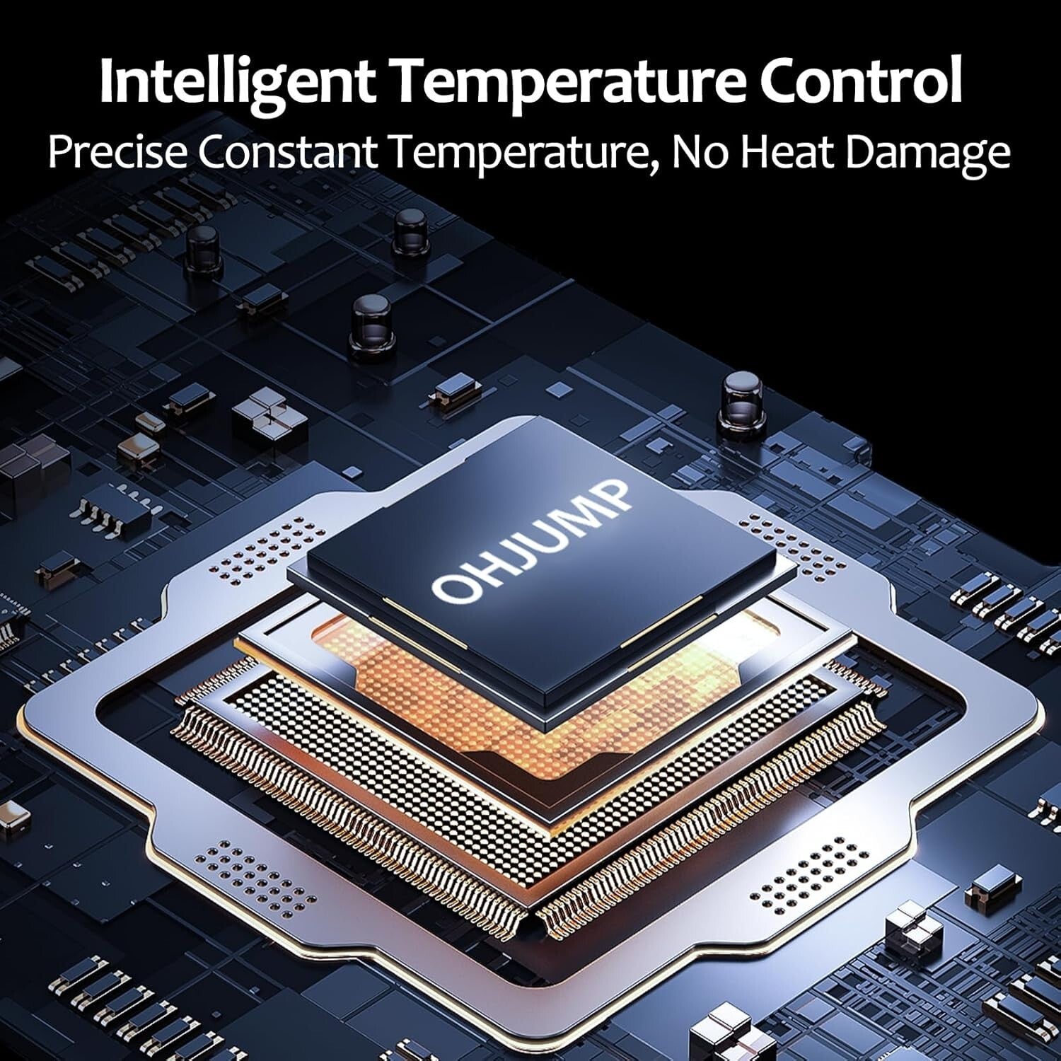 OHJUMP T6 Curling Iron and Hair Straightener Ionic Ceramic Flat Iron