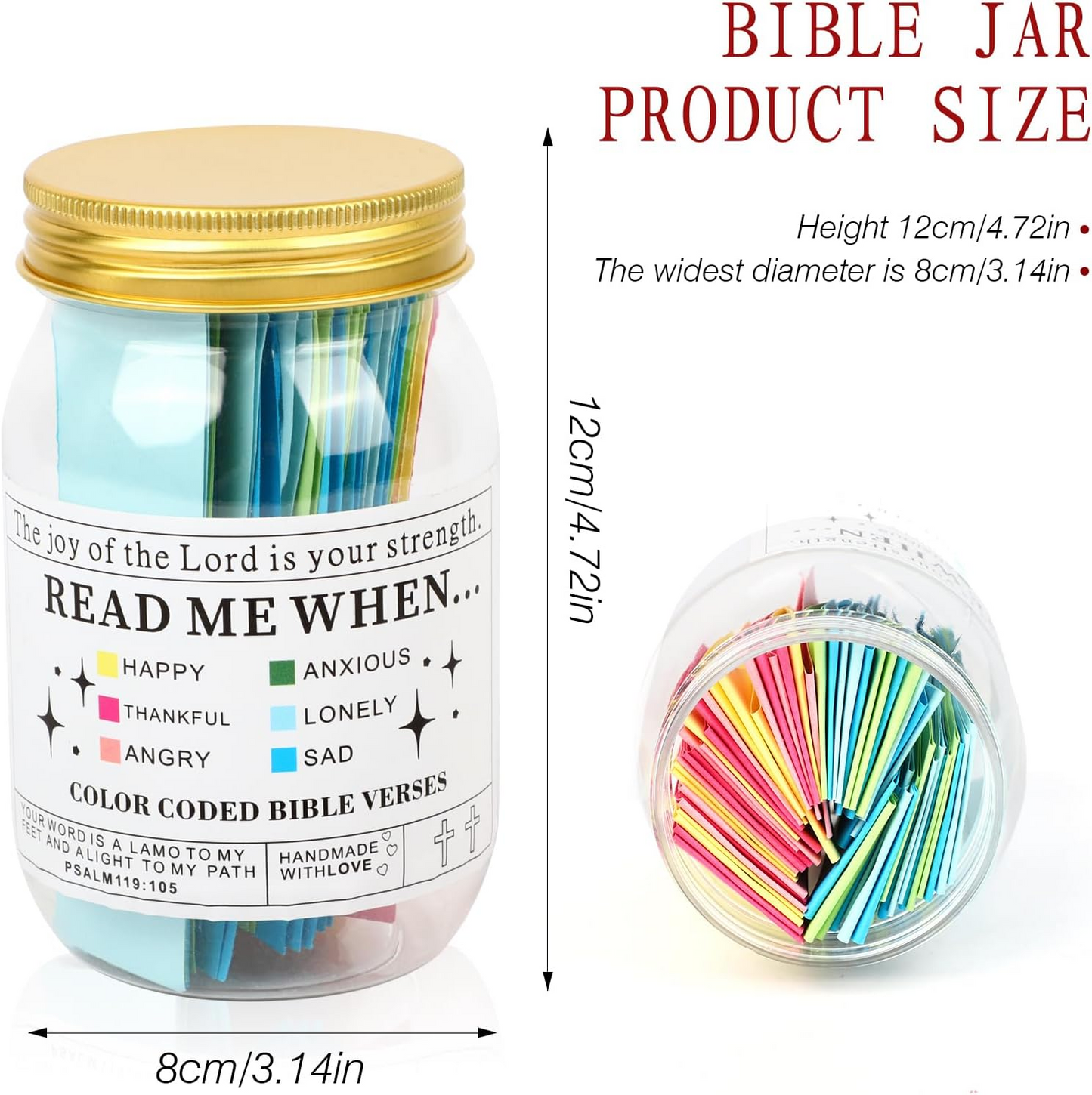 Uplifting Bible Verses in a Jar, Encouragement, and Inspiration for Daily Reflec