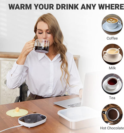 Coffee Mug Warmer – Auto Shut-Off Cup Heater for Desk, Lunch Box, Office