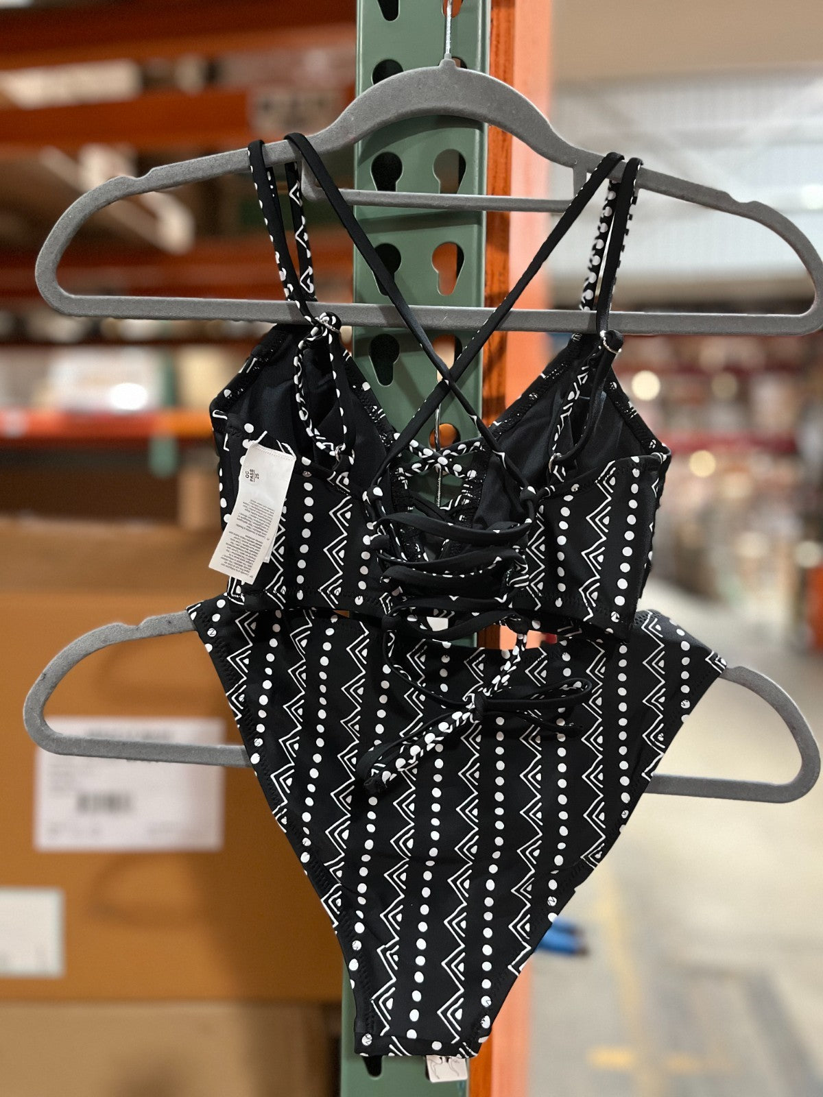 bikini swimsuit black  Size :XS