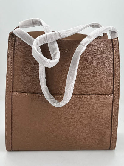Color Simple Genuine Leather Shoulder Bag