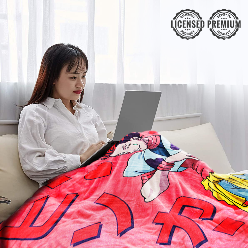 Just Funky Hunter x Hunter Hidoku Fleece Lightweight Blanket Bedding Hisoka