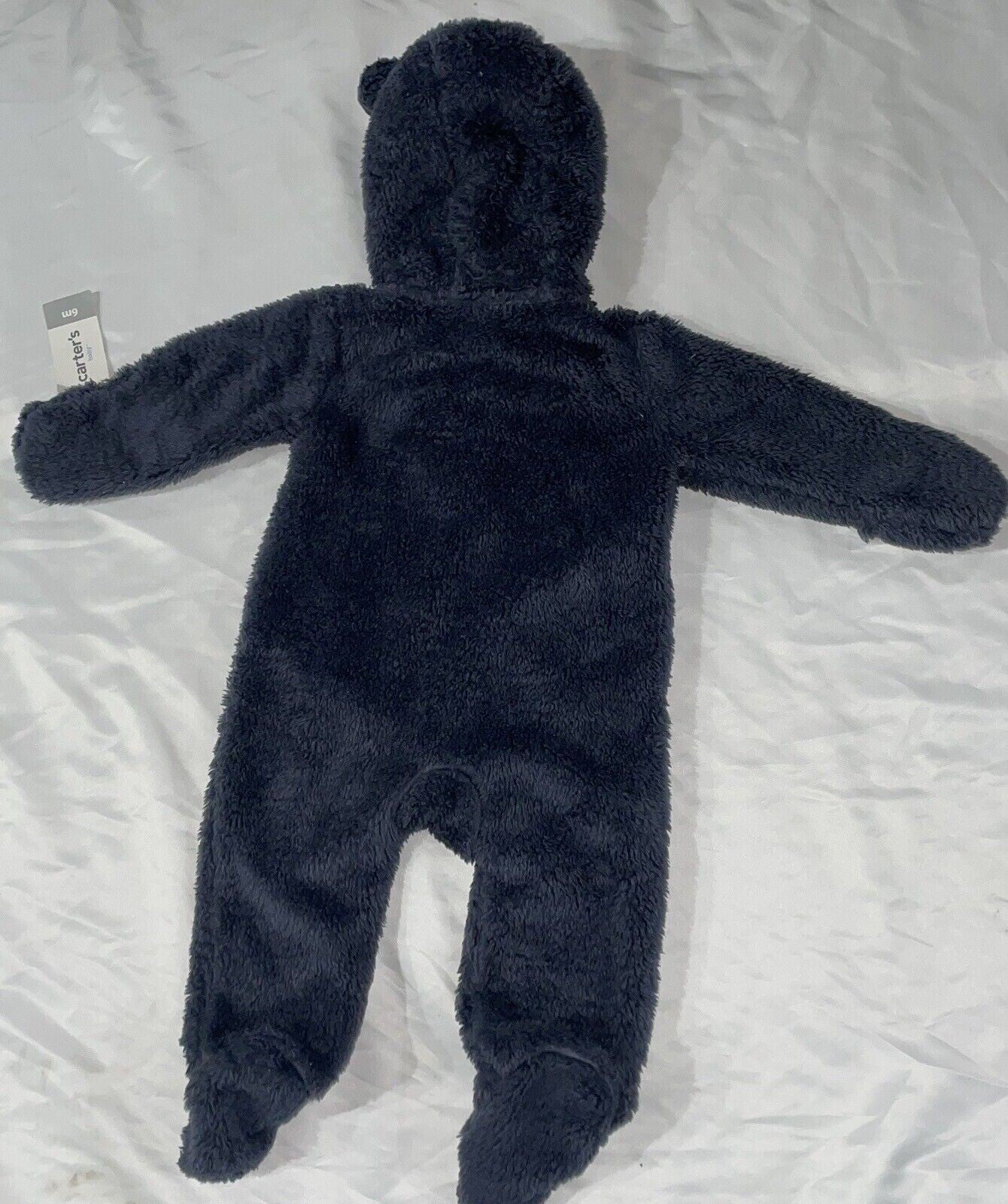 Carters Blue “Fur” Bear Suit  Size 3 Months NEW W/TAGS