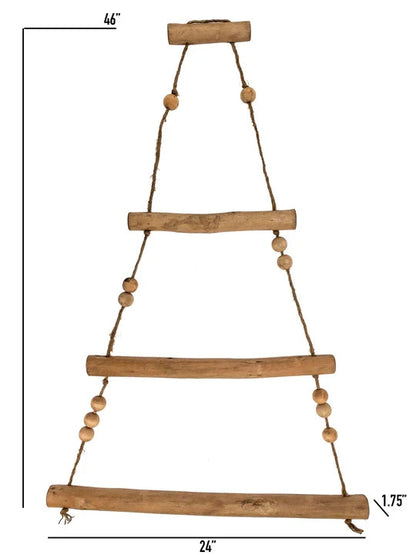 Vita Domi 46" Rustic Wood Hanging Christmas Tree Wall Decoration
