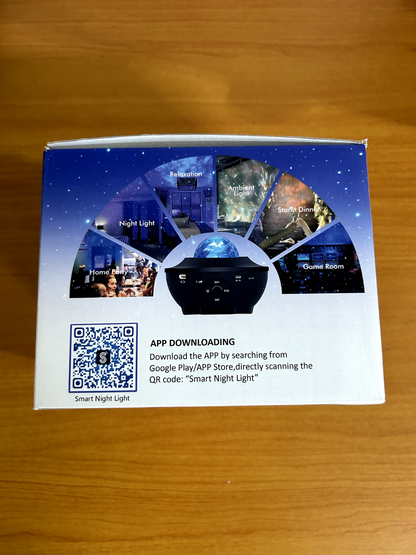 Upgraded Smart Music Star Light Galaxy Globe Projector  Music Speaker & Remote