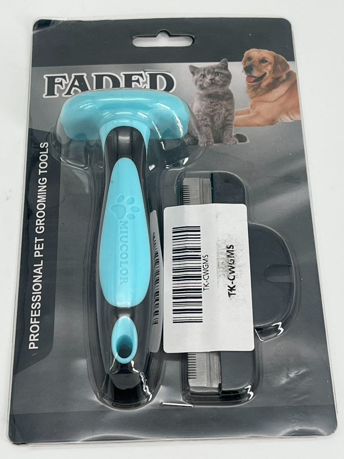 Pet Grooming Brush, Deshedding Tool for Dogs & Cats, Effectively Reduces