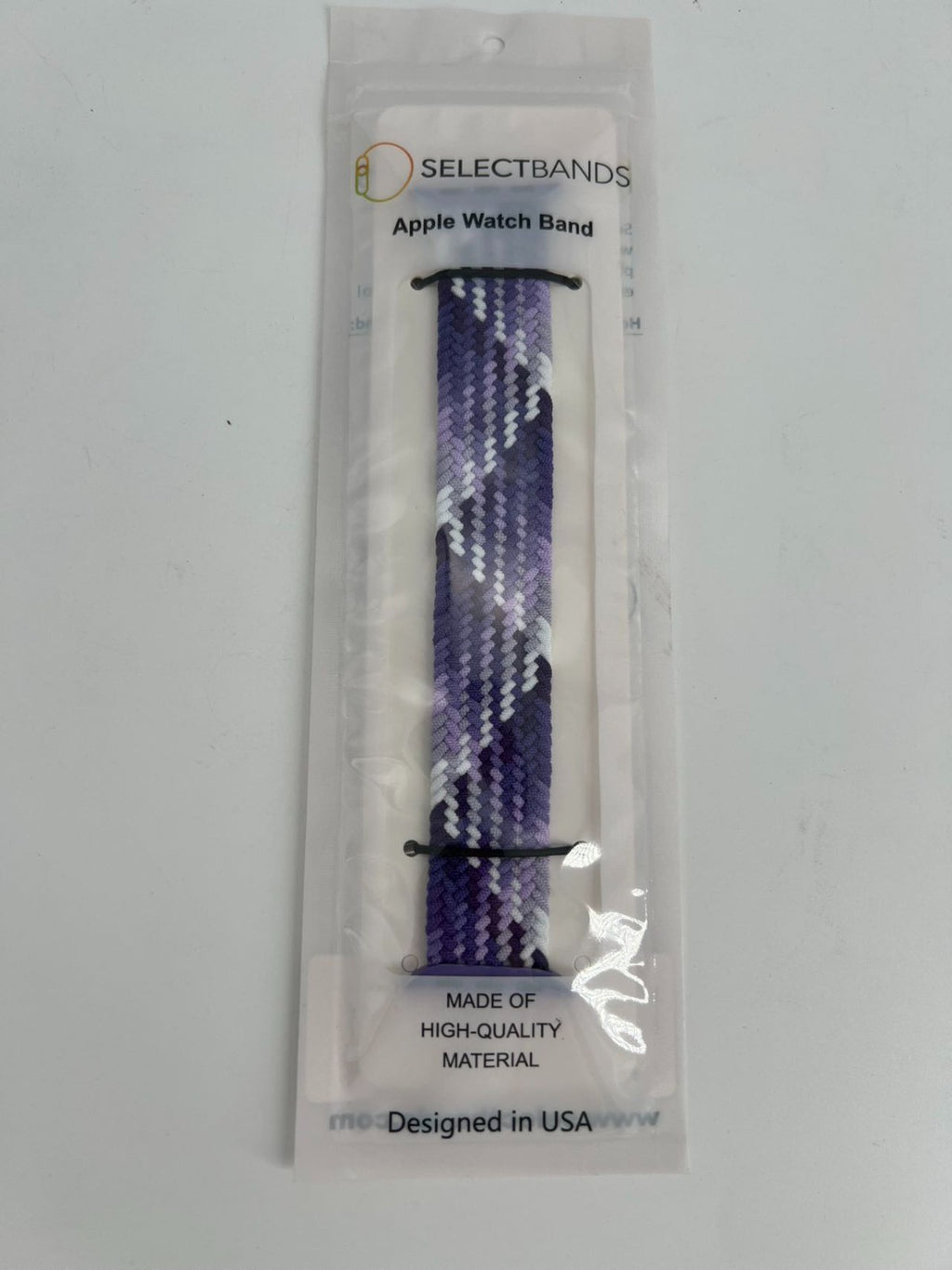 5  -Pack M  Purple  Loop Watch Bands 0.8 x 6.8 Inch   Fits 38mm/40mm/41mm