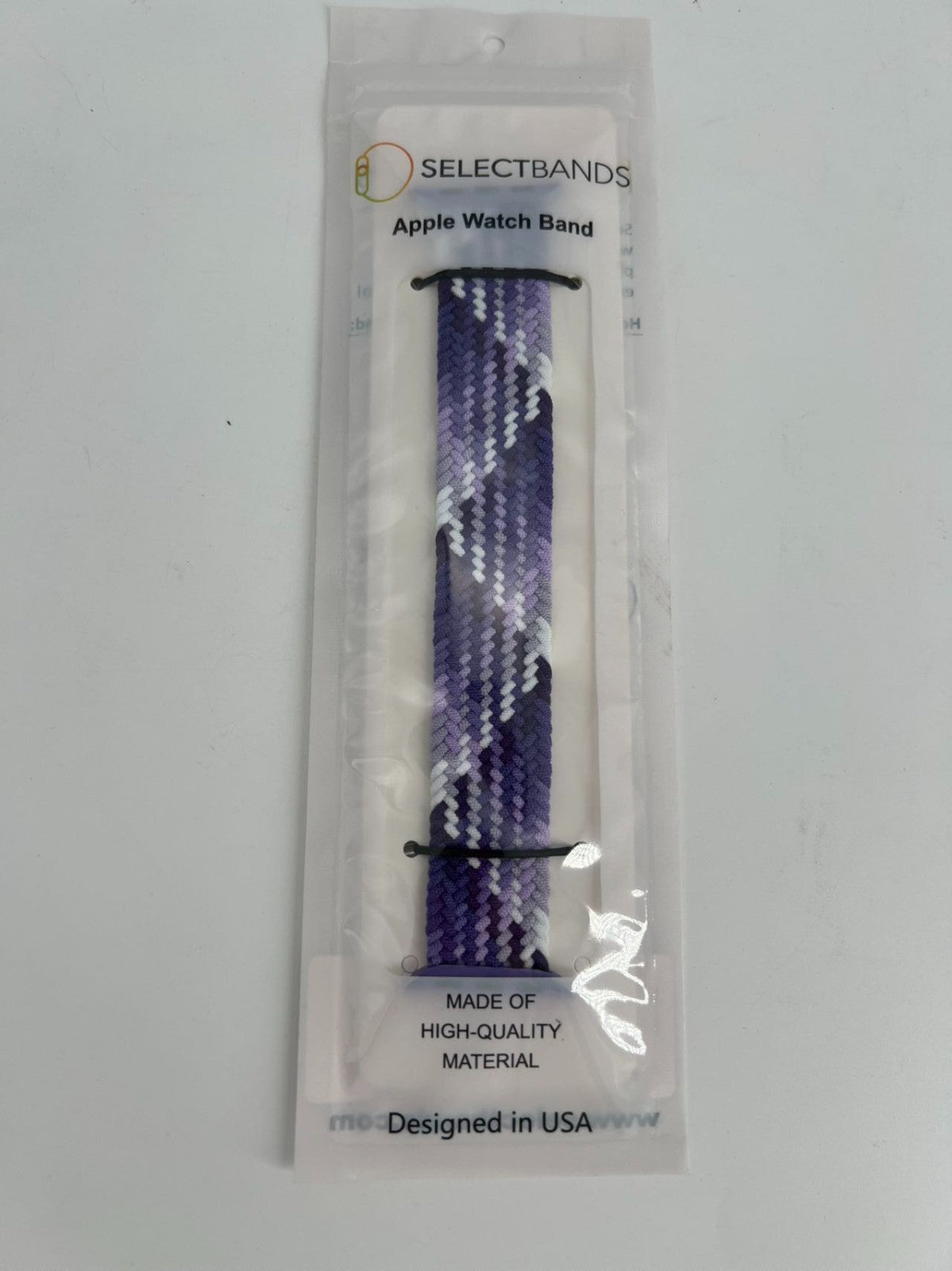 5  -Pack M  Purple  Loop Watch Bands 0.8 x 6.8 Inch   Fits 38mm/40mm/41mm