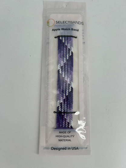 5  -Pack M  Purple  Loop Watch Bands 0.8 x 6.8 Inch   Fits 38mm/40mm/41mm