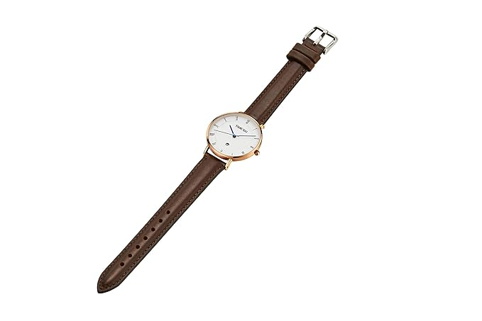 Women's Watch Quartz Watch for Women Leather Strap Calendar Display
