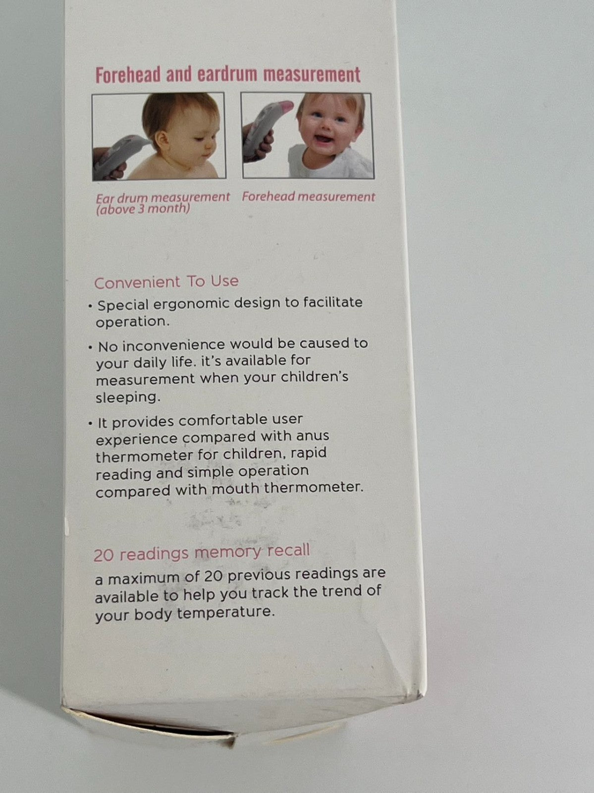 NEW Jumper Digital Infrared Forehead Thermometer JPD-FR100 Non-Contact Multi-Use